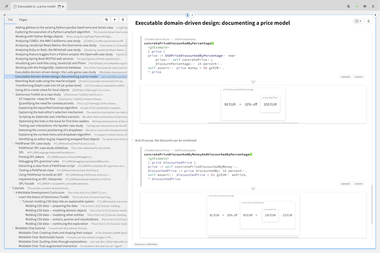 A page describing the mechanism for discounting prices in a financial system