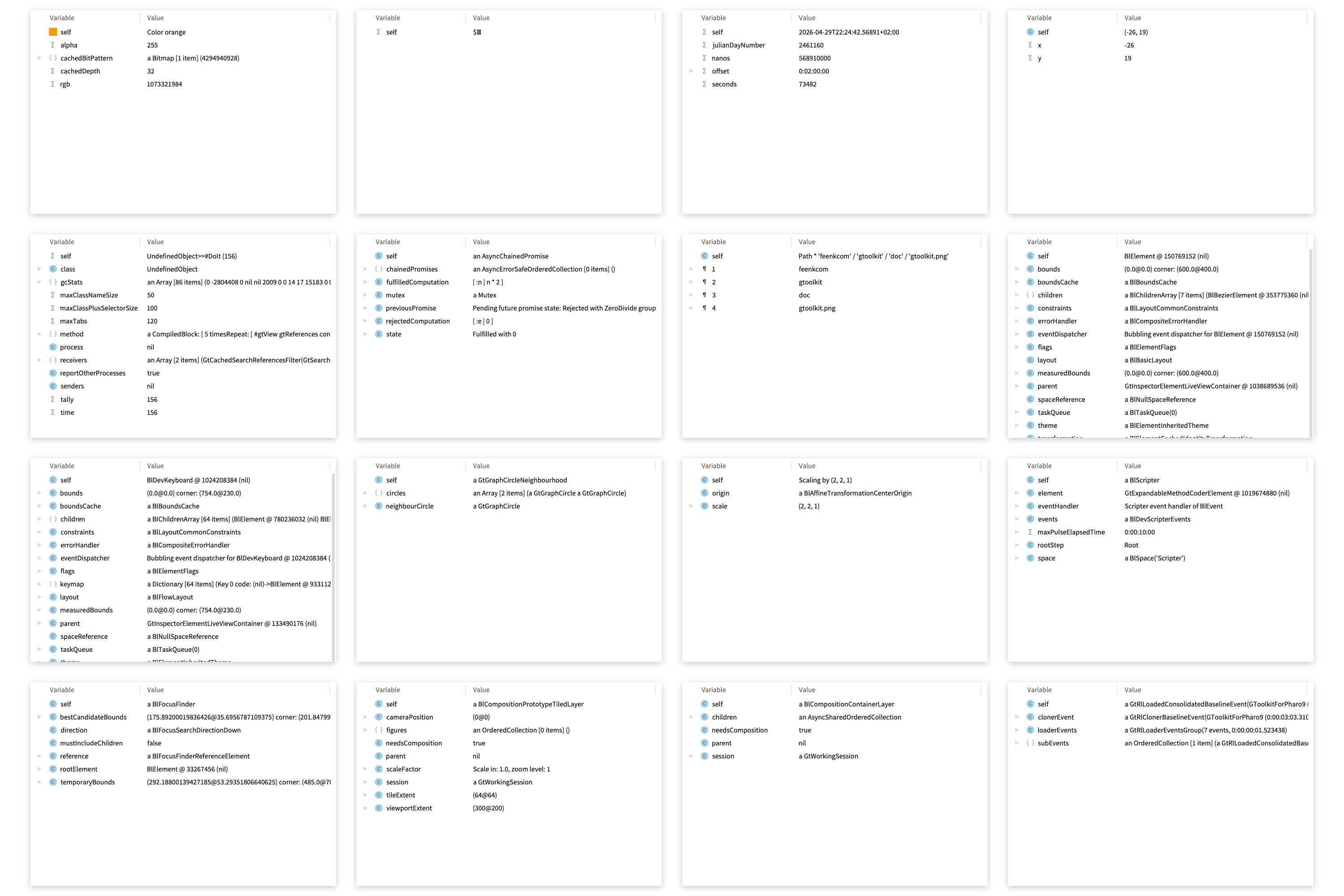 Raw Glamorous Toolkit object view