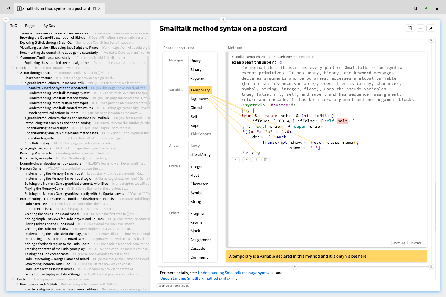 System documentation example