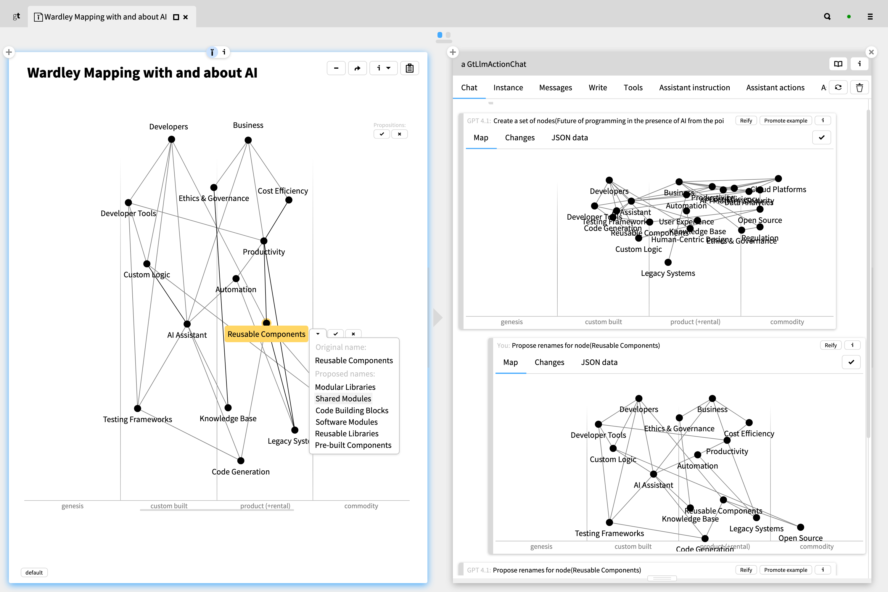 Custom LLM interactions example